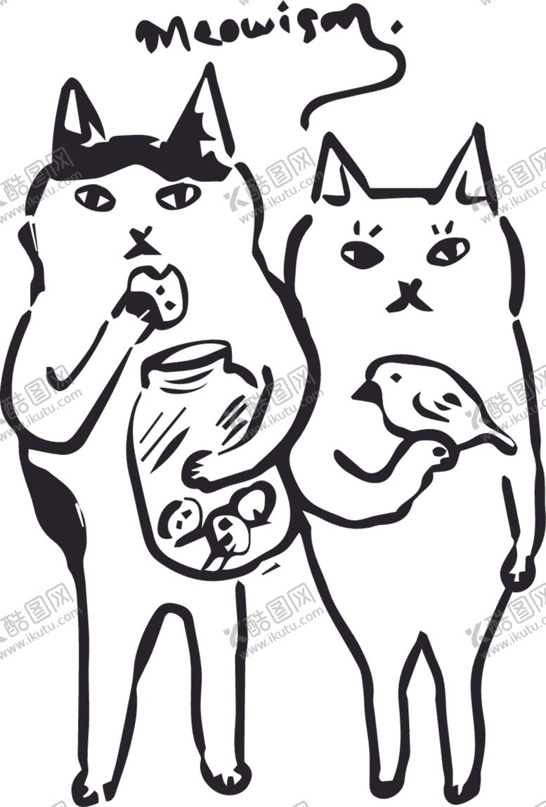 编号：57418709252359417434【酷图网】源文件下载-卡通猫咪