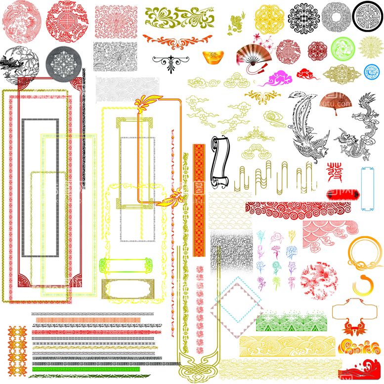 编号：01354209151111527856【酷图网】源文件下载-花纹边框素材