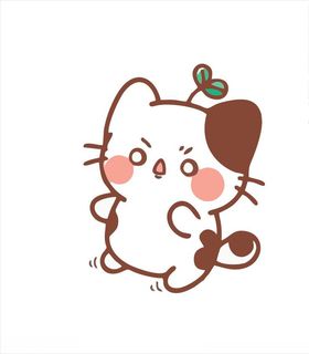 呆卡通可爱猫猫