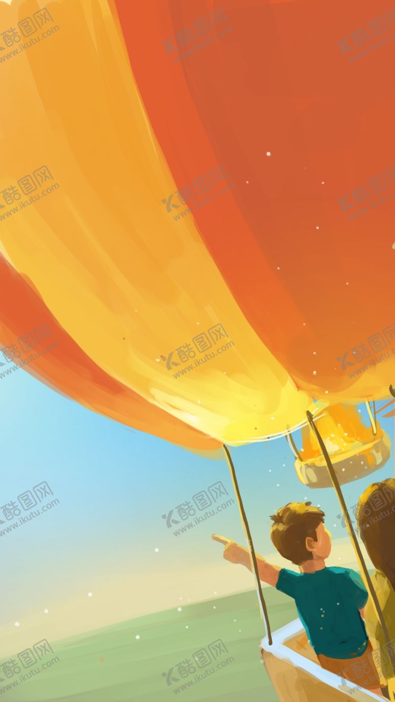 编号：16415510180053294119【酷图网】源文件下载-手机首页开机闪屏启动图热气球旅