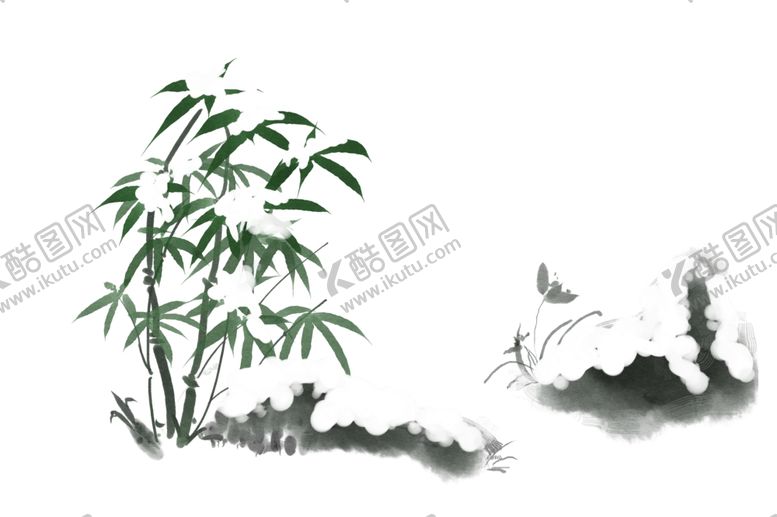编号：80754306232335434773【酷图网】源文件下载-水墨竹子