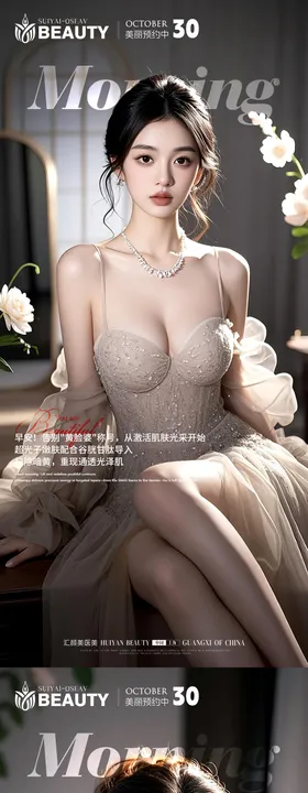 医美早安科普系列海报