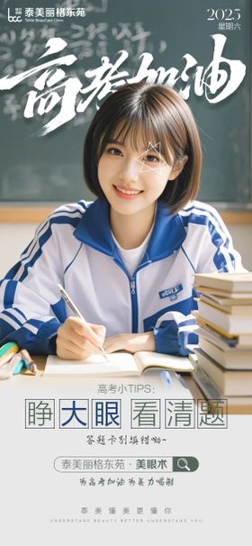 医美高考宣传海报