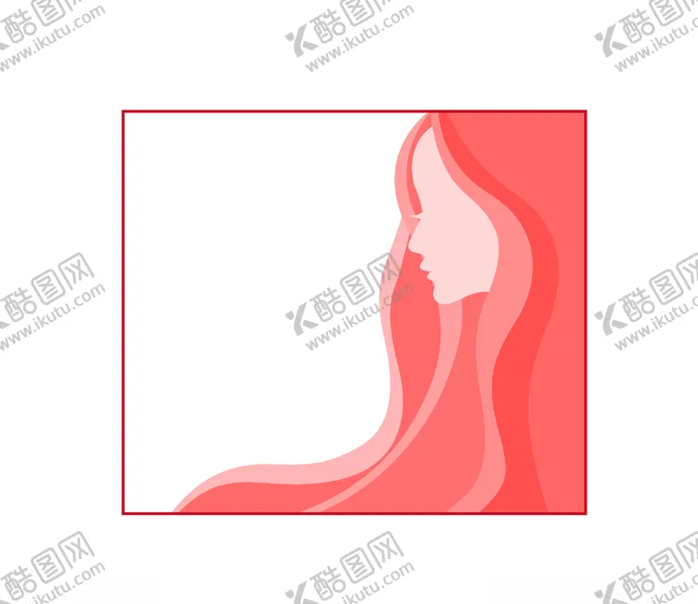 编号：67492504161728356949【酷图网】源文件下载-女性侧脸-矢量
