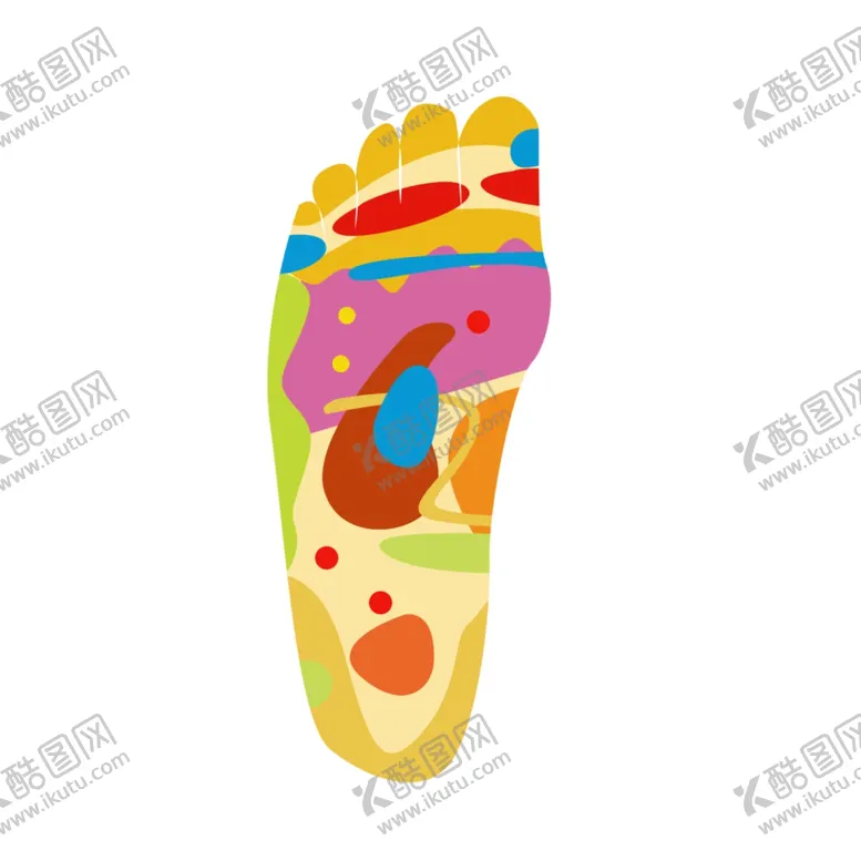 编号：17998507031616355115【酷图网】源文件下载-足部穴位