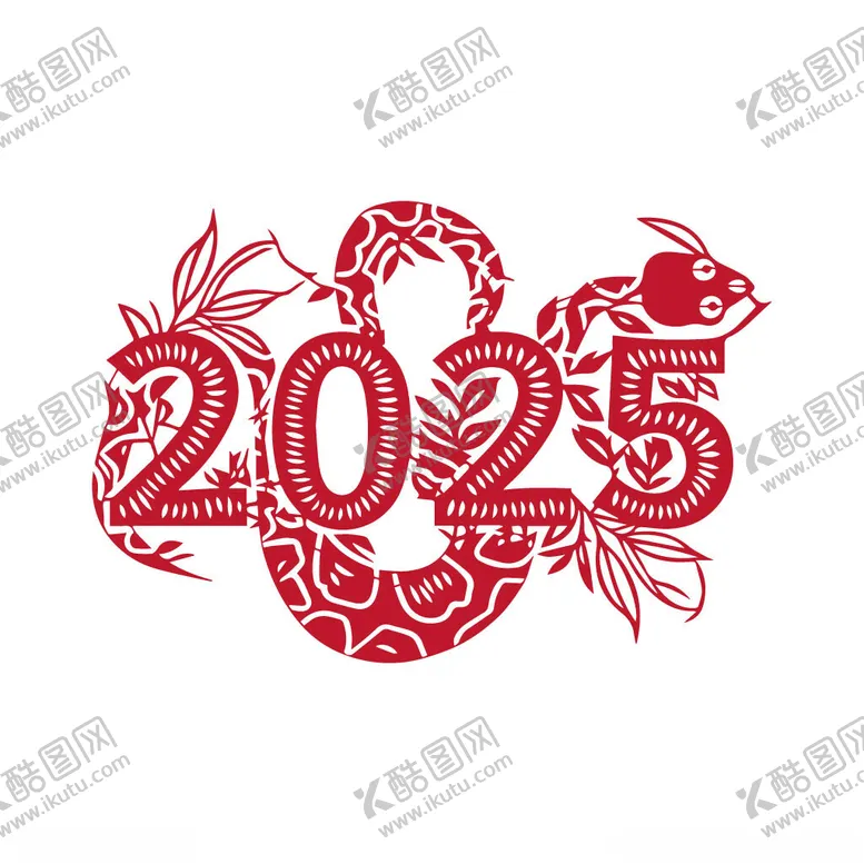 编号：46819002050418569229【酷图网】源文件下载-2025蛇年窗花