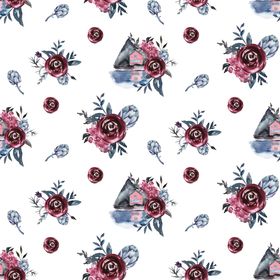 水彩花朵创意图案