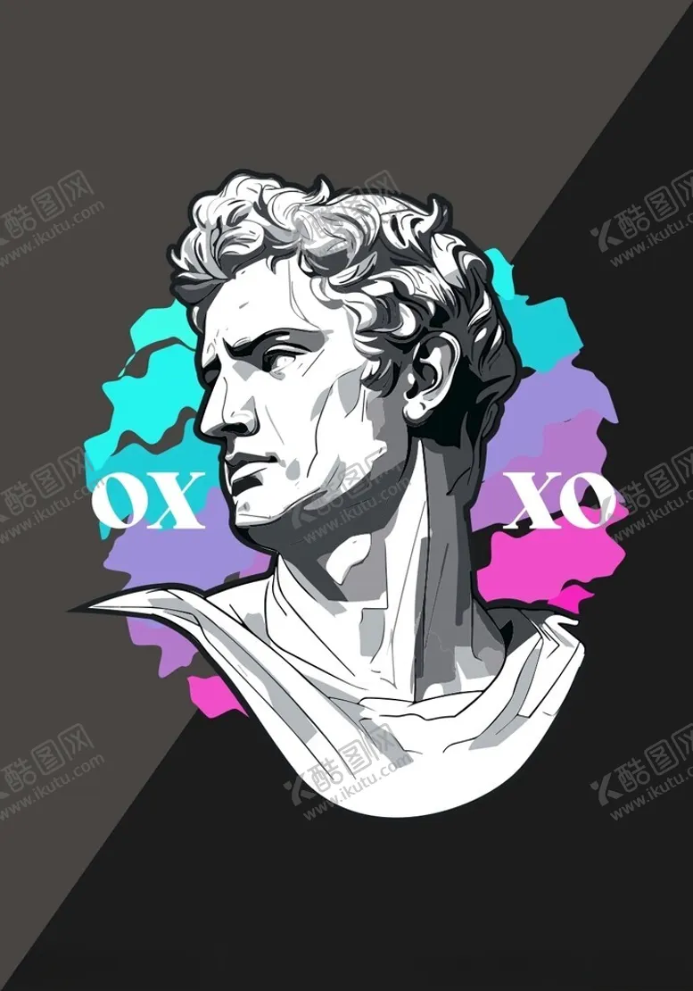编号：54005001261757503557【酷图网】源文件下载-石膏头像装饰画