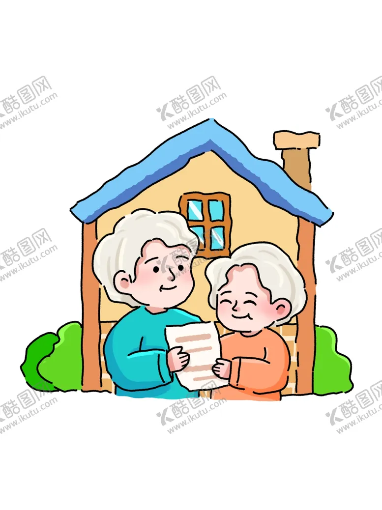 编号：17408604021502385051【酷图网】源文件下载-老夫妻温馨共读画面