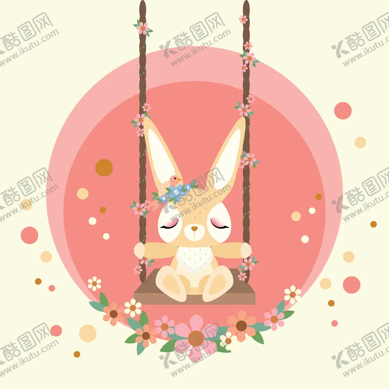 编号：18702610060703525326【酷图网】源文件下载-唯美兔子装饰画