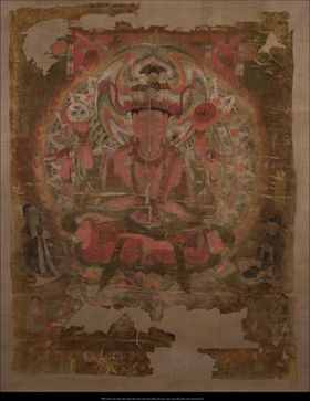 敦煌风格绘画图案