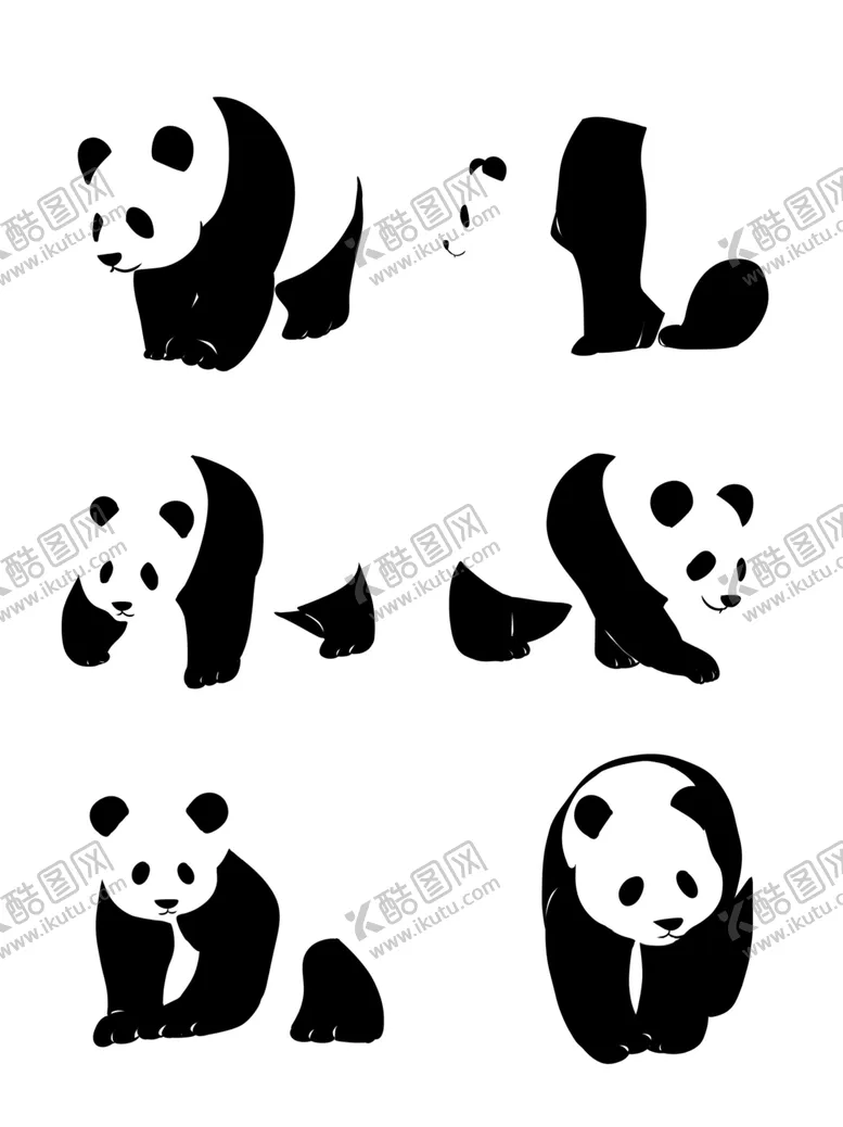 编号：86498205071526141296【酷图网】源文件下载-手绘熊猫