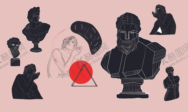 编号：35738509210015331220【酷图网】源文件下载-石膏像