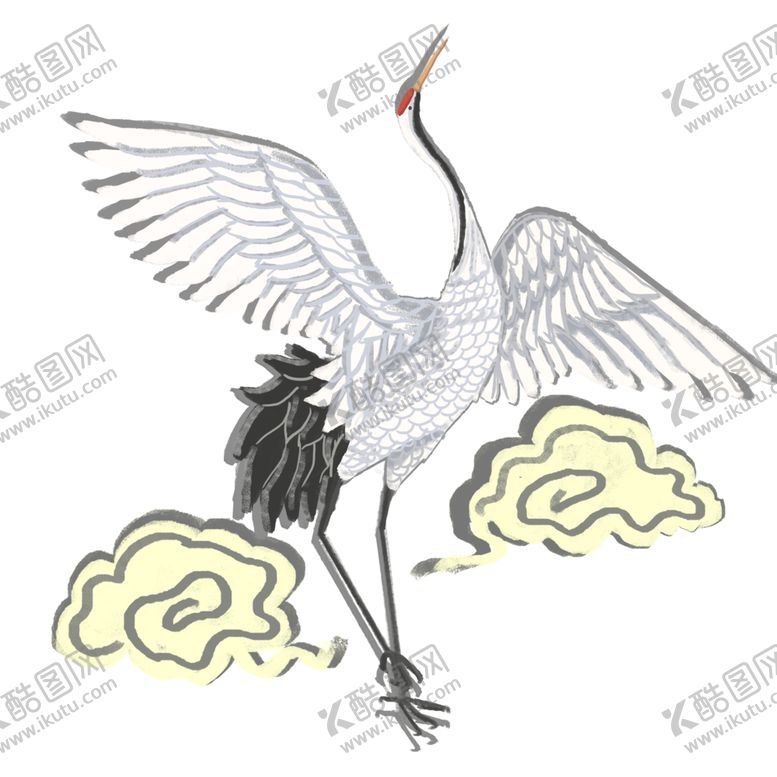 编号：21944607071637526645【酷图网】源文件下载-仙鹤素材