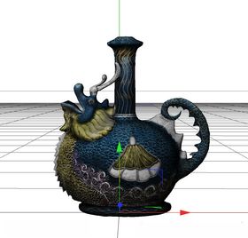 C4D模型酒壶