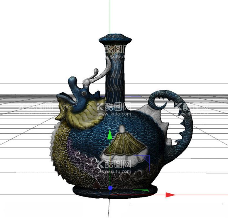 编号：46380811302323304166【酷图网】源文件下载-C4D模型酒壶