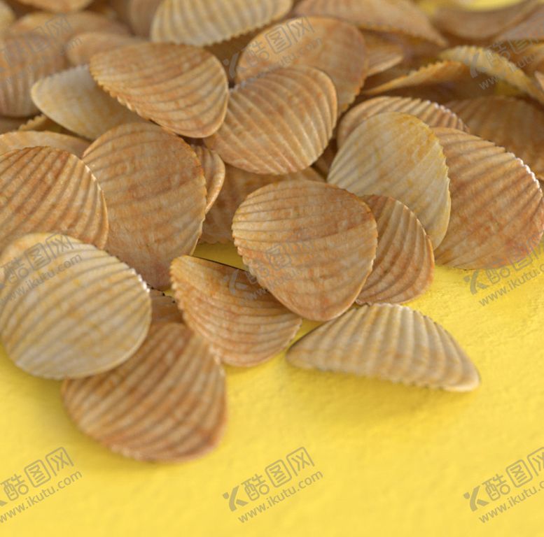编号：52838510191848264676【酷图网】源文件下载-c4d模型大波浪薯片