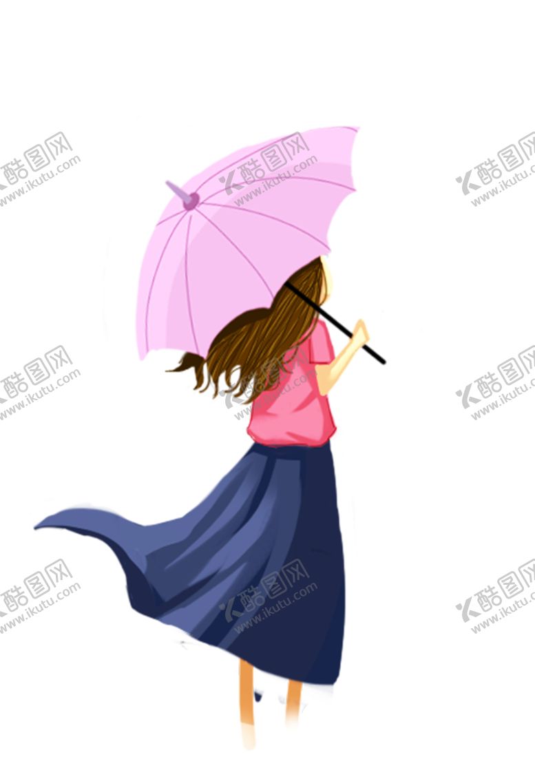 编号：43306006151200142351【酷图网】源文件下载-彩绘人物背影