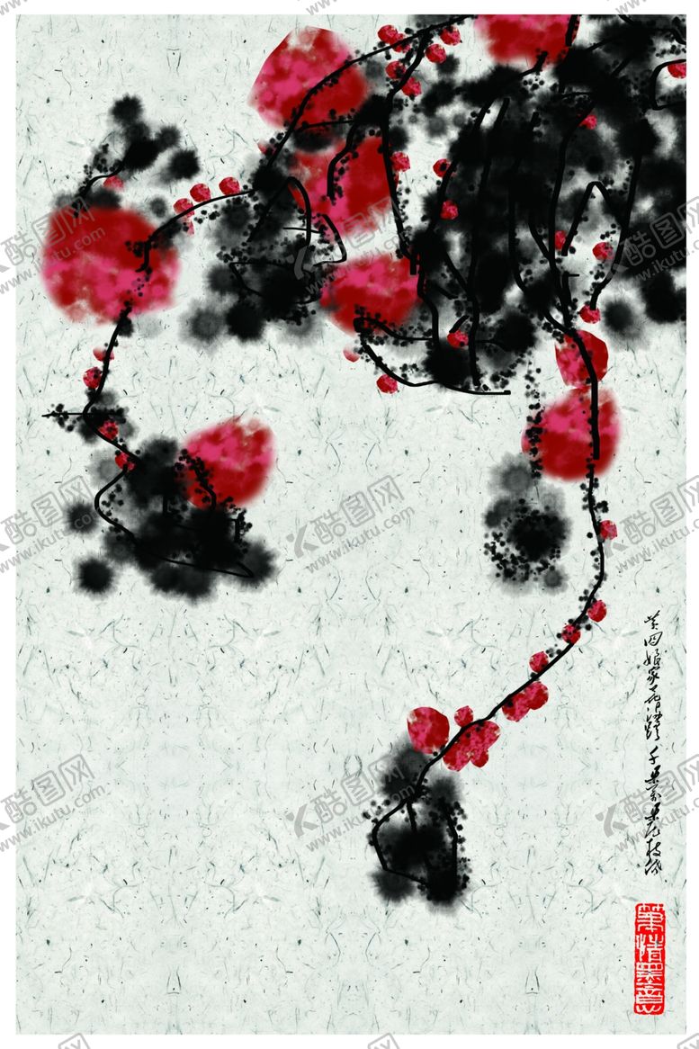 编号：12124809280612199046【酷图网】源文件下载-水墨装饰画