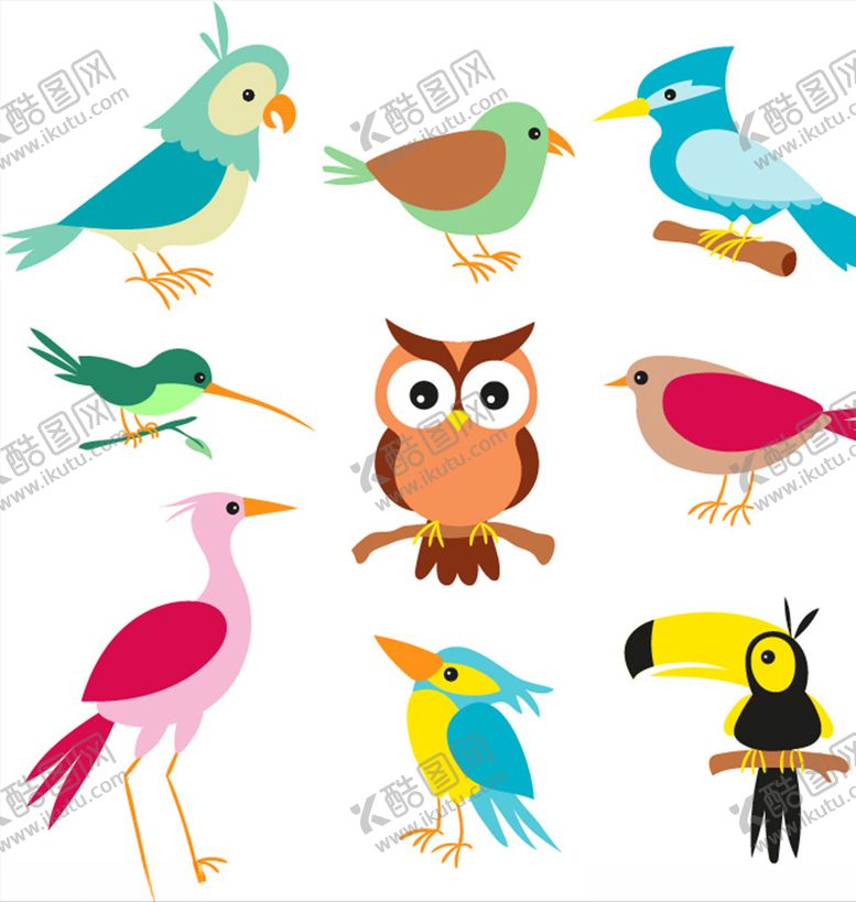 编号：56746009252314483444【酷图网】源文件下载-卡通鸟