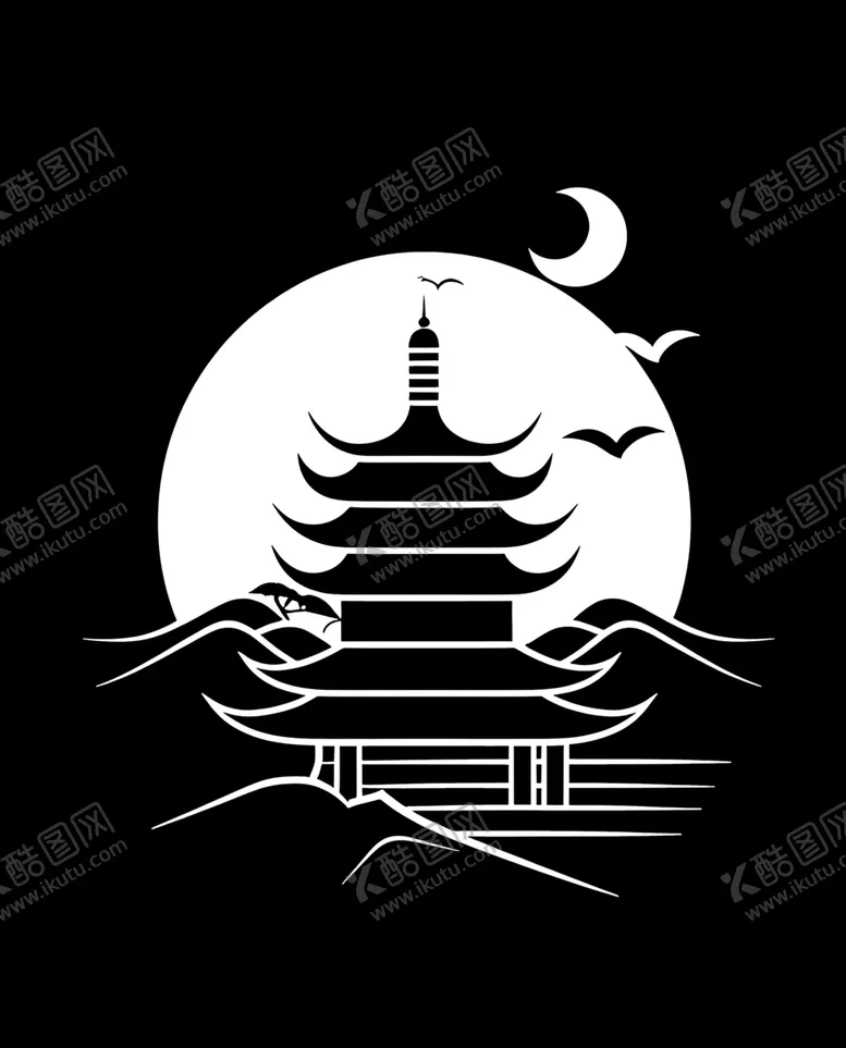 编号：72988201190423533807【酷图网】源文件下载-古塔图形