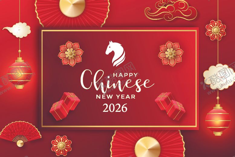 编号：62708004101401063843【酷图网】源文件下载-2026年中国新年喜庆海报