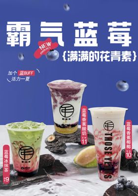霸气蓝莓系列美味饮品
