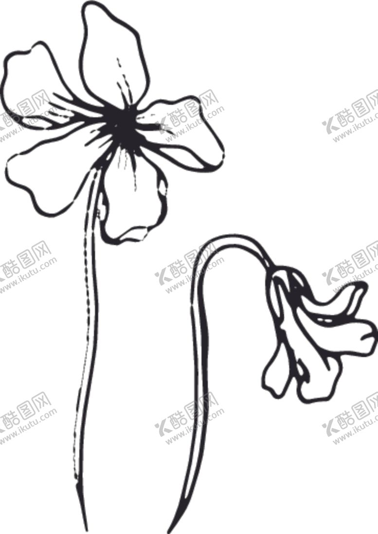 编号：53669309292303424975【酷图网】源文件下载-手绘花卉元素