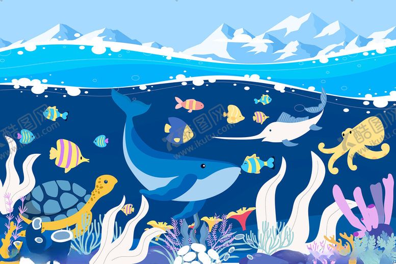 编号：61819409120512157440【酷图网】源文件下载-海洋日海底世界