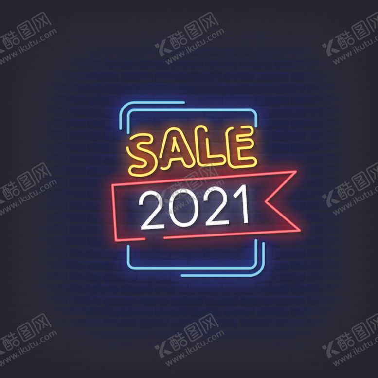 编号：52315305120419432222【酷图网】源文件下载-购物打折霓虹灯LOGO图片