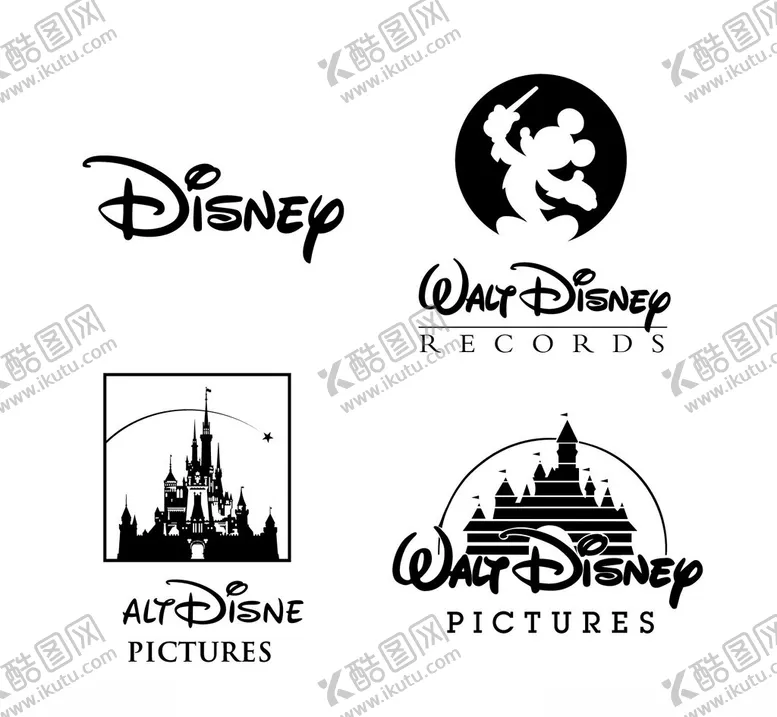 编号：40823502250443322345【酷图网】源文件下载-迪士尼disney图标矢量