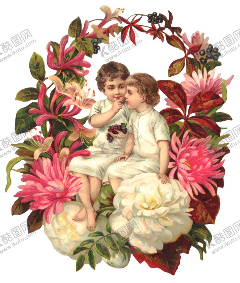 编号：94749709170052521059【酷图网】源文件下载-欧式古典天使女孩装饰