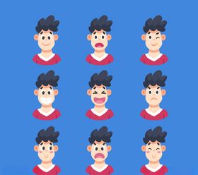 创意表情男子