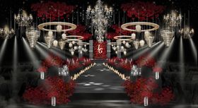 华丽舞台摇滚演出场景