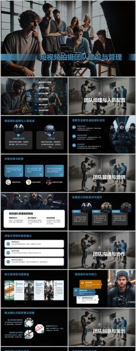 短视频拍摄团队与管理PPT