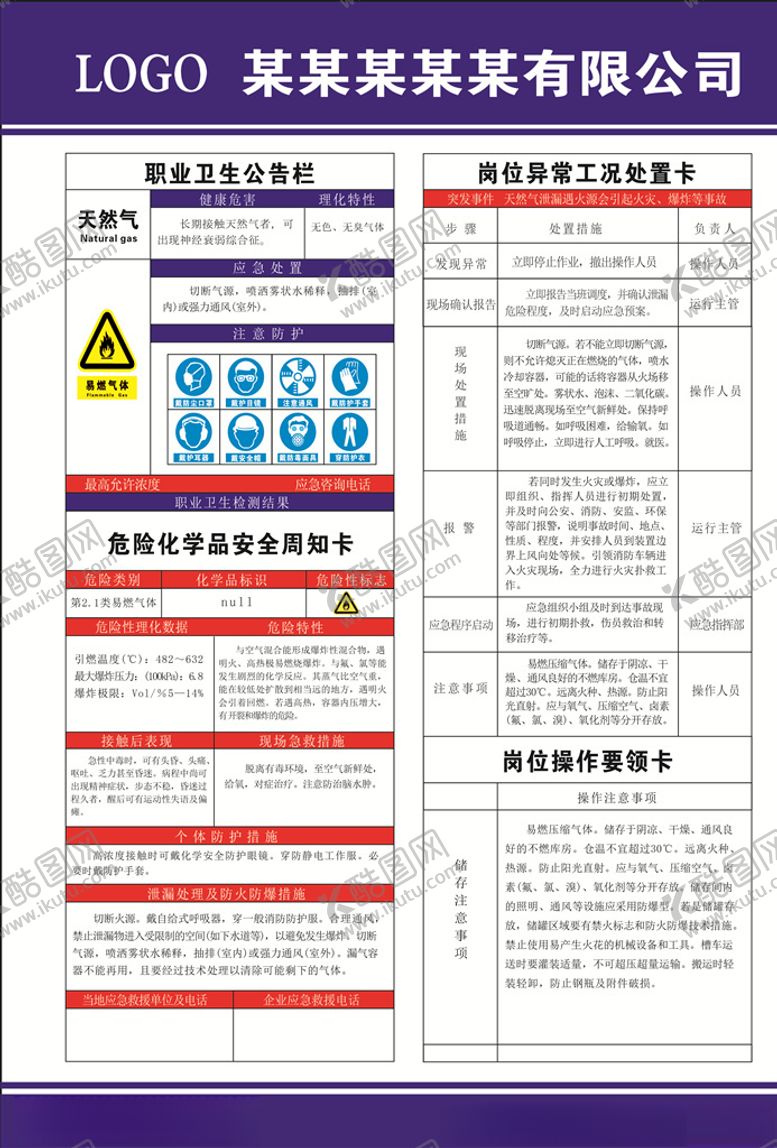 编号：61562809181738217399【酷图网】源文件下载-危险化学品安全周知卡