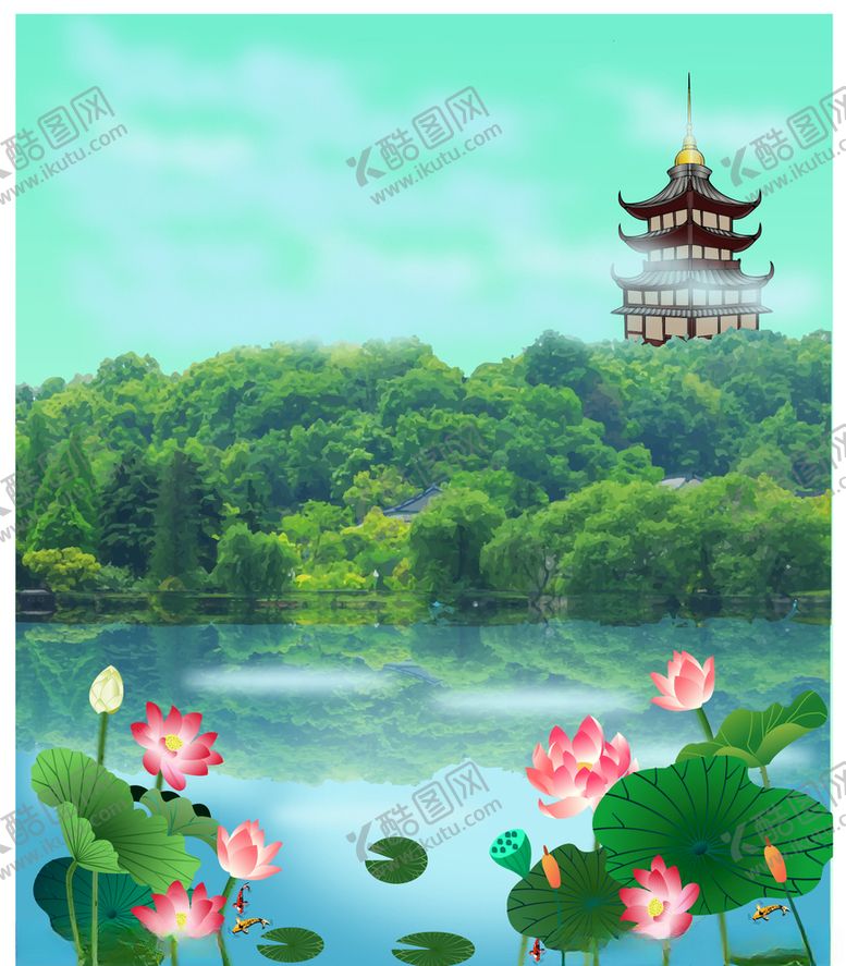 编号：86602409240617118651【酷图网】源文件下载-西湖美景