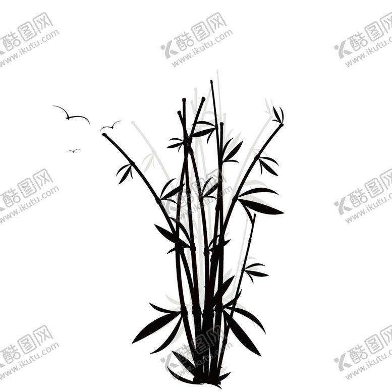 编号：90533605061636077586【酷图网】源文件下载-水墨竹子