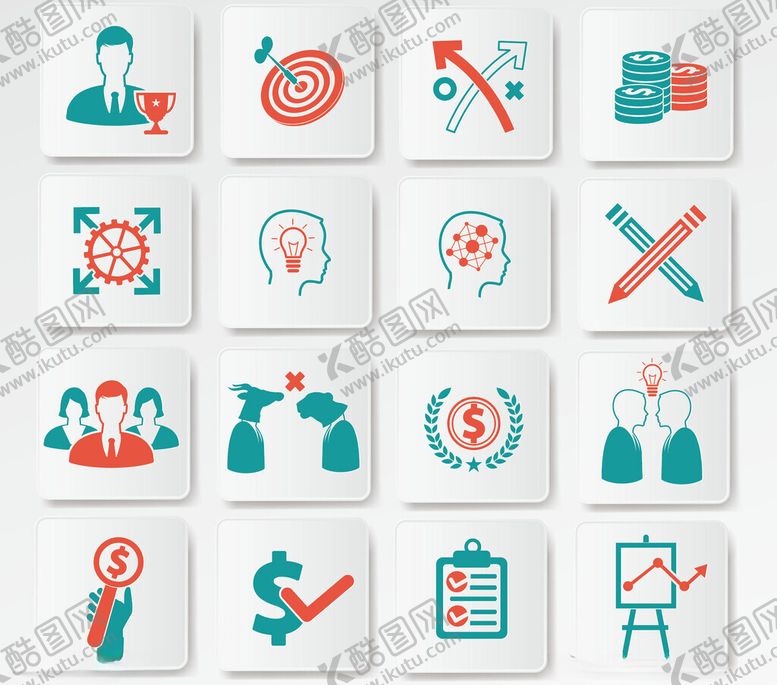 编号：96026904040655208309【酷图网】源文件下载-商务办公图标集合