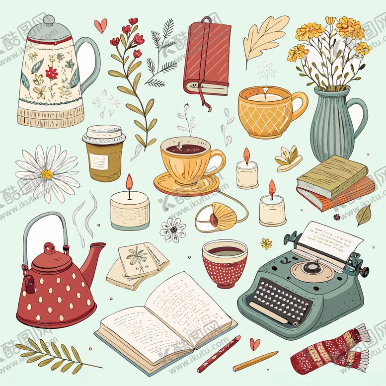 编号：39175504151726026061【酷图网】源文件下载-温馨复古的文艺生活场景