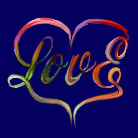 3D字母LOVE