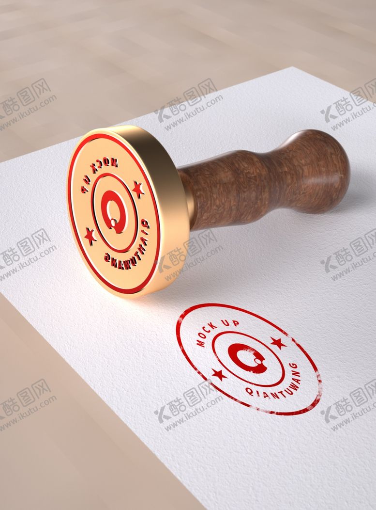 编号：45423909150418565429【酷图网】源文件下载-印章效果图样机