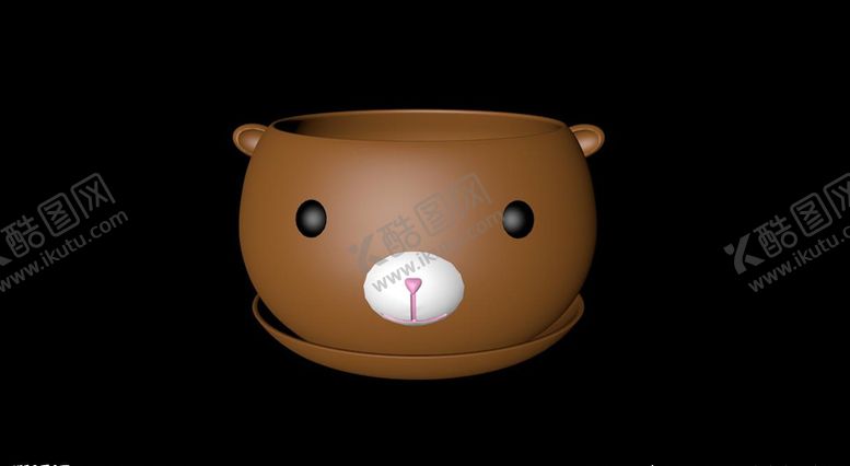 编号：19838109241803153004【酷图网】源文件下载-小熊花盆