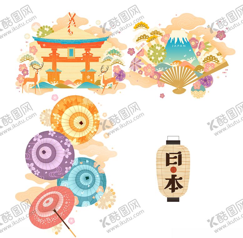 编号：35933310181343263758【酷图网】源文件下载-日式矢量元素