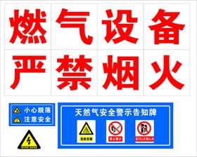 电力设施标识牌燃气设备严禁烟火