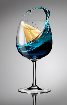 轻奢装饰画 红酒杯 三联画