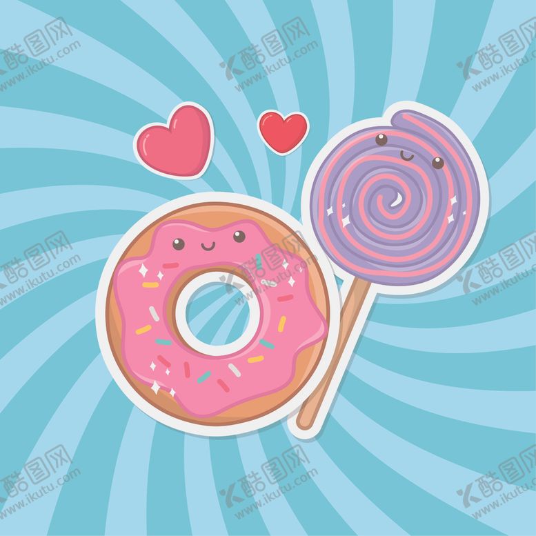 编号：23845110080329051867【酷图网】源文件下载-小清新点心卡通图案