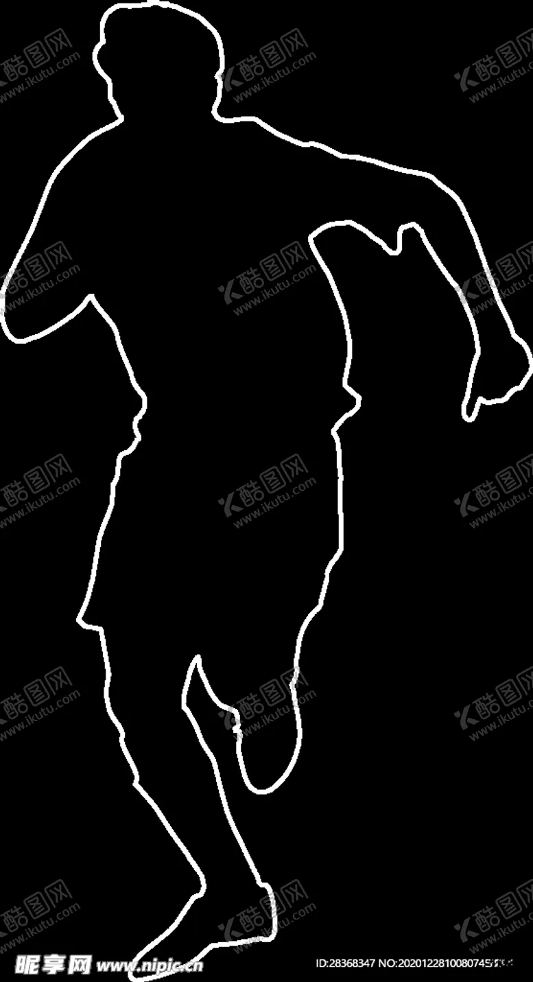 编号：10226704162344406418【酷图网】源文件下载-运动员剪影