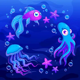 海洋背景相关保护环境生物底世界