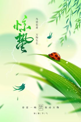 惊蛰宣传活动海报节气